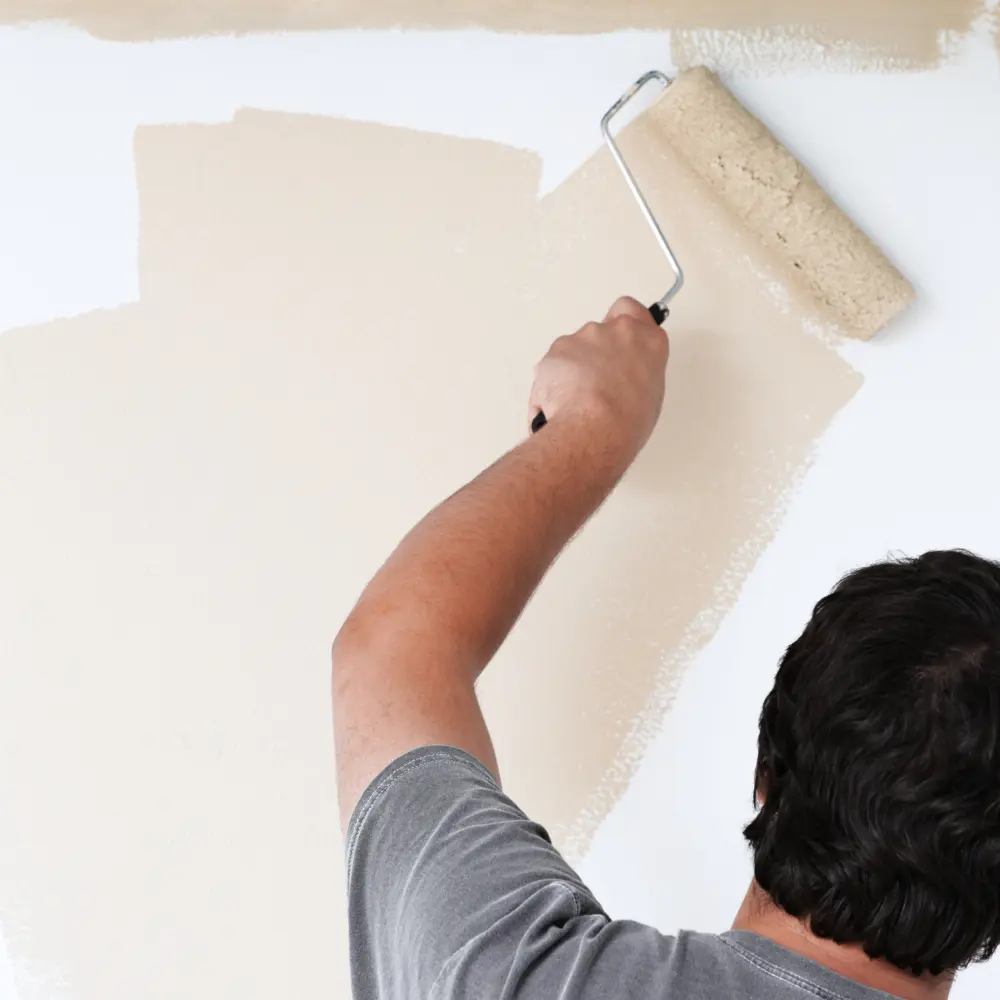 Painting a wall beige
